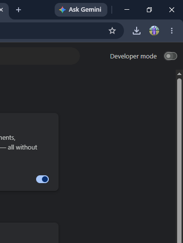 Step 3 Preview: Turn on Developer Mode